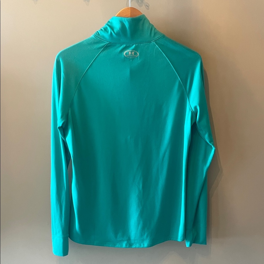 Under Armour Teal color Quarter-Zip Top Size Large - Picture 5 of 8